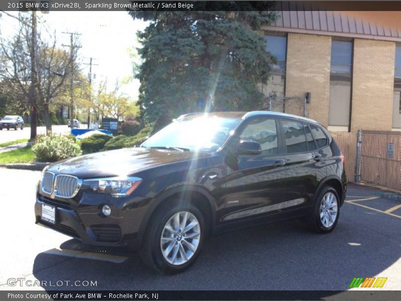 Sparkling Brown Metallic / Sand Beige 2015 BMW X3 xDrive28i