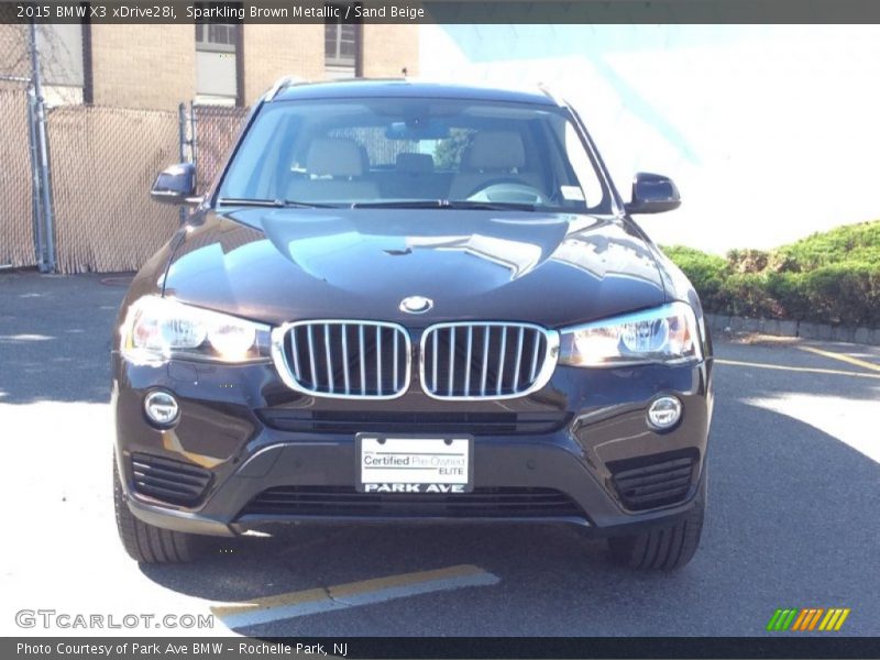 Sparkling Brown Metallic / Sand Beige 2015 BMW X3 xDrive28i