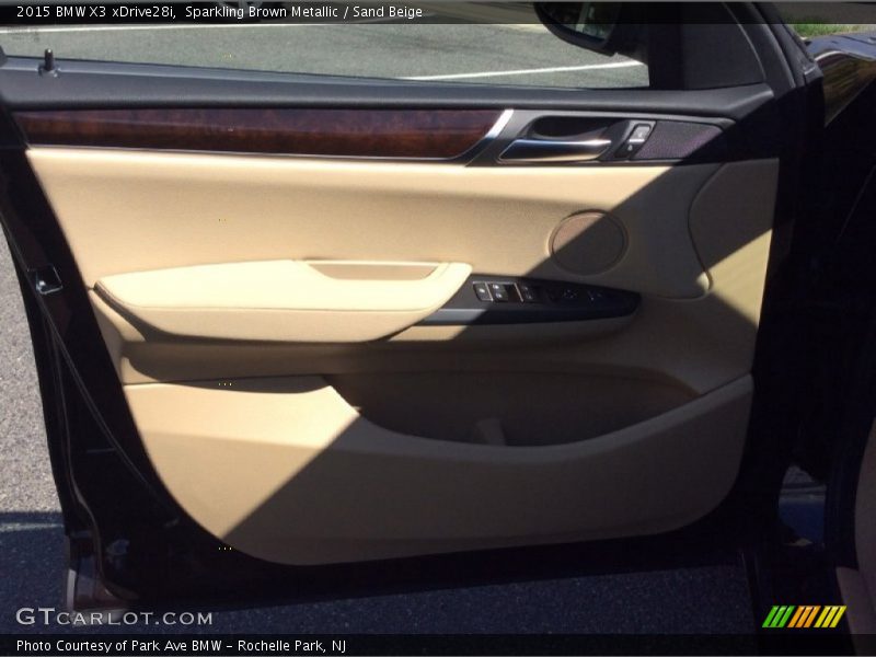 Sparkling Brown Metallic / Sand Beige 2015 BMW X3 xDrive28i