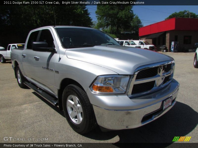 Bright Silver Metallic / Dark Slate Gray/Medium Graystone 2011 Dodge Ram 1500 SLT Crew Cab