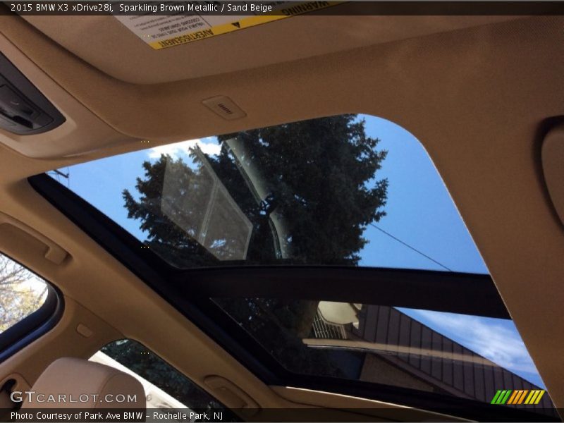 Sparkling Brown Metallic / Sand Beige 2015 BMW X3 xDrive28i
