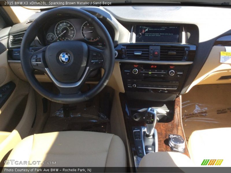 Sparkling Brown Metallic / Sand Beige 2015 BMW X3 xDrive28i