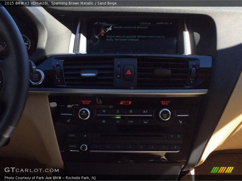 Sparkling Brown Metallic / Sand Beige 2015 BMW X3 xDrive28i