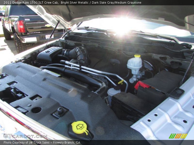 Bright Silver Metallic / Dark Slate Gray/Medium Graystone 2011 Dodge Ram 1500 SLT Crew Cab