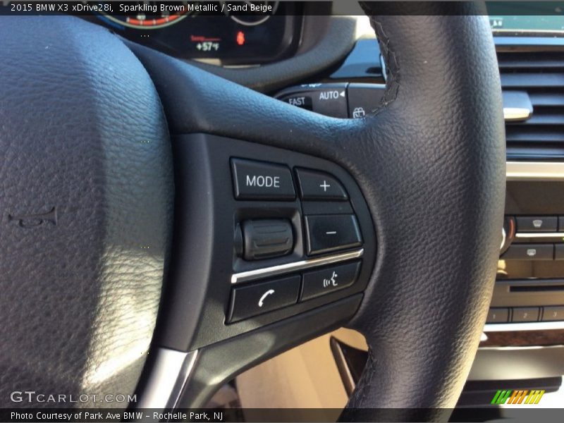 Controls of 2015 X3 xDrive28i