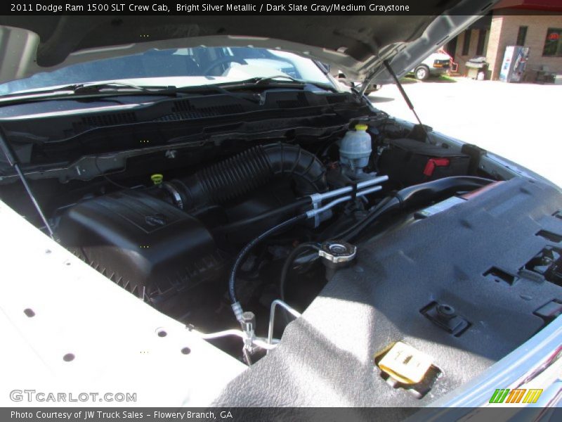 Bright Silver Metallic / Dark Slate Gray/Medium Graystone 2011 Dodge Ram 1500 SLT Crew Cab