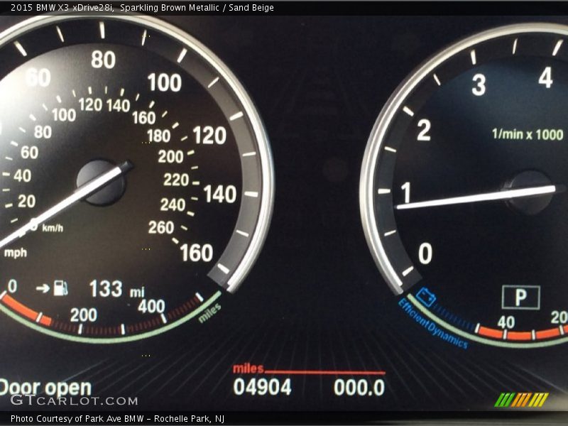 Sparkling Brown Metallic / Sand Beige 2015 BMW X3 xDrive28i