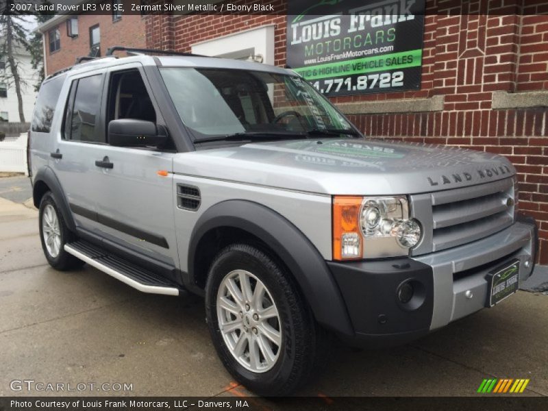 Zermatt Silver Metallic / Ebony Black 2007 Land Rover LR3 V8 SE
