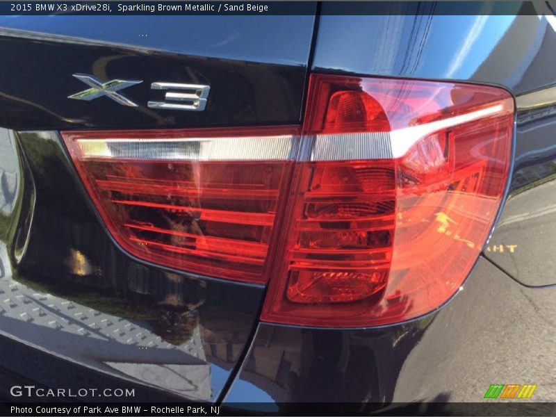 Sparkling Brown Metallic / Sand Beige 2015 BMW X3 xDrive28i