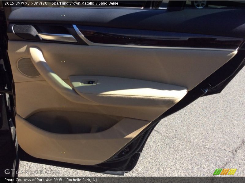 Sparkling Brown Metallic / Sand Beige 2015 BMW X3 xDrive28i