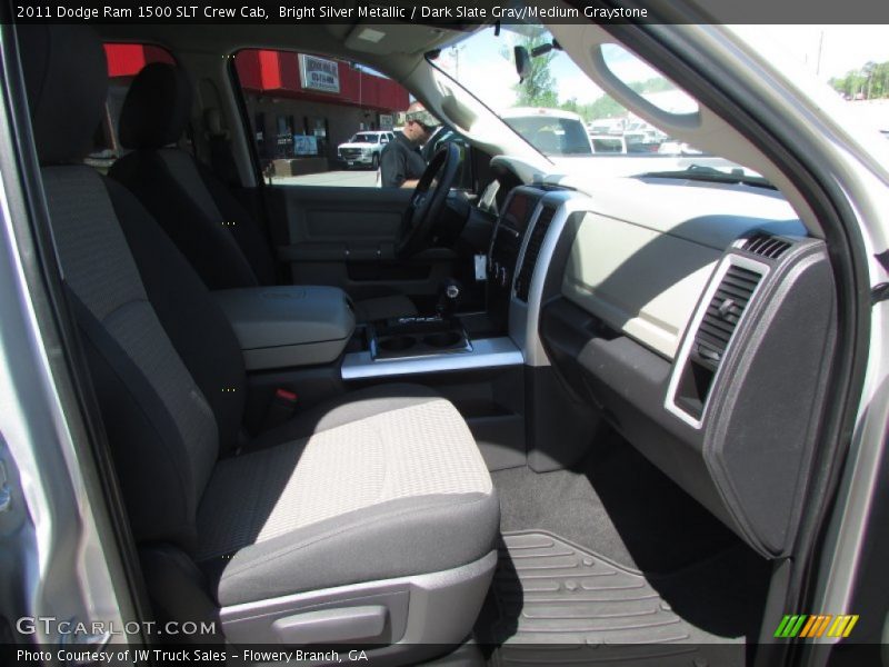Bright Silver Metallic / Dark Slate Gray/Medium Graystone 2011 Dodge Ram 1500 SLT Crew Cab