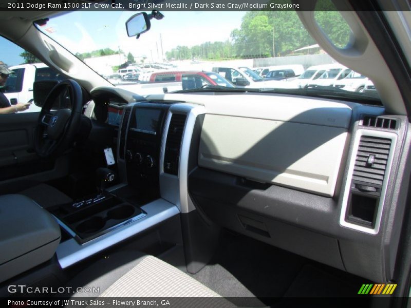 Bright Silver Metallic / Dark Slate Gray/Medium Graystone 2011 Dodge Ram 1500 SLT Crew Cab