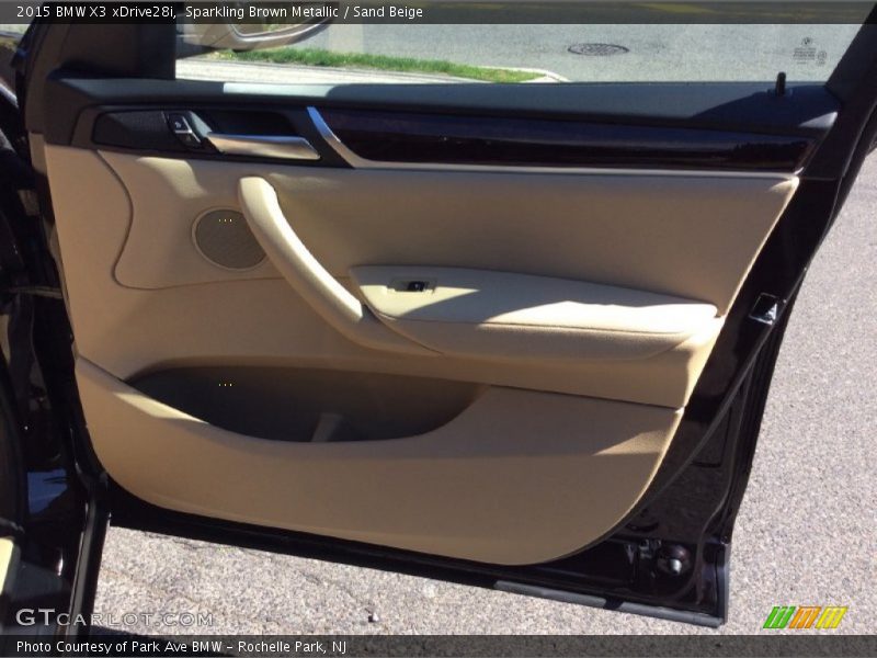 Sparkling Brown Metallic / Sand Beige 2015 BMW X3 xDrive28i