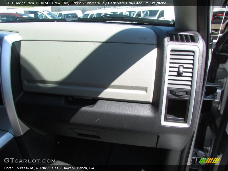 Bright Silver Metallic / Dark Slate Gray/Medium Graystone 2011 Dodge Ram 1500 SLT Crew Cab