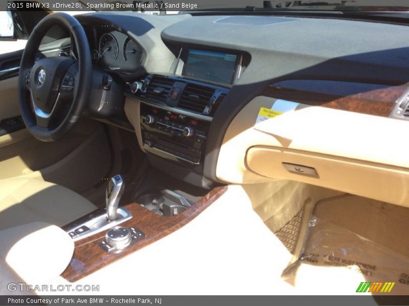 Sparkling Brown Metallic / Sand Beige 2015 BMW X3 xDrive28i