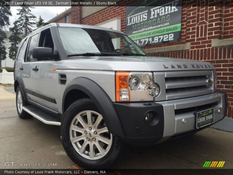 Zermatt Silver Metallic / Ebony Black 2007 Land Rover LR3 V8 SE
