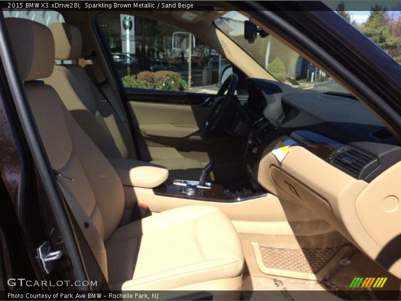 Sparkling Brown Metallic / Sand Beige 2015 BMW X3 xDrive28i