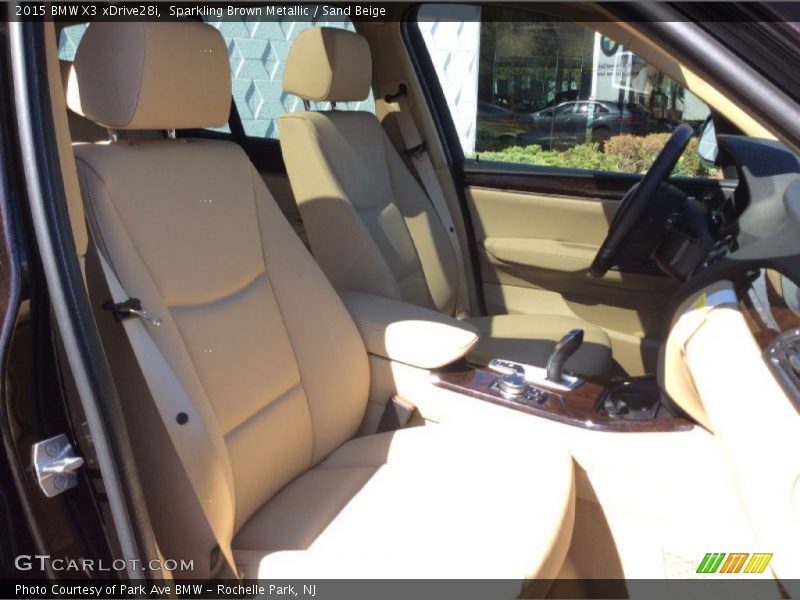 Sparkling Brown Metallic / Sand Beige 2015 BMW X3 xDrive28i