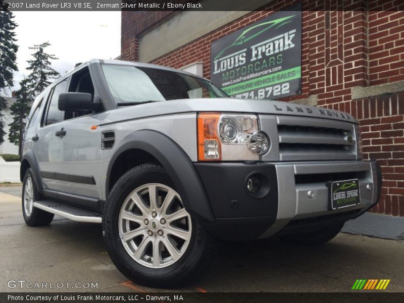 Zermatt Silver Metallic / Ebony Black 2007 Land Rover LR3 V8 SE