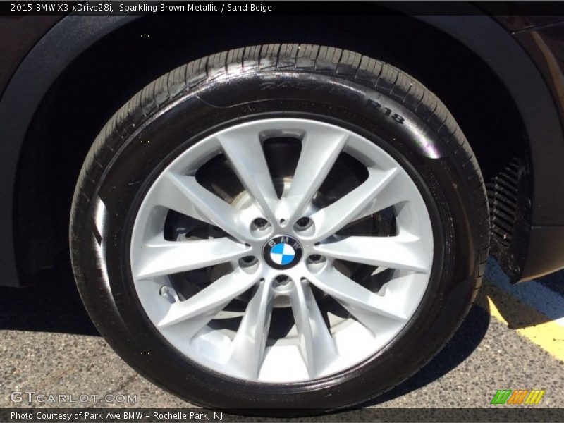 Sparkling Brown Metallic / Sand Beige 2015 BMW X3 xDrive28i