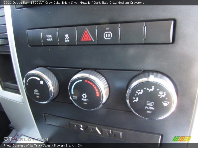 Bright Silver Metallic / Dark Slate Gray/Medium Graystone 2011 Dodge Ram 1500 SLT Crew Cab