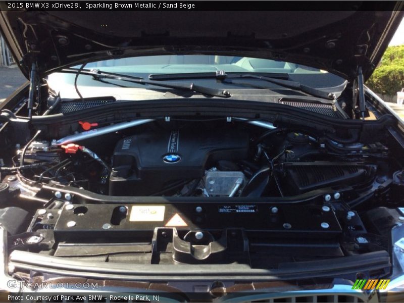 Sparkling Brown Metallic / Sand Beige 2015 BMW X3 xDrive28i