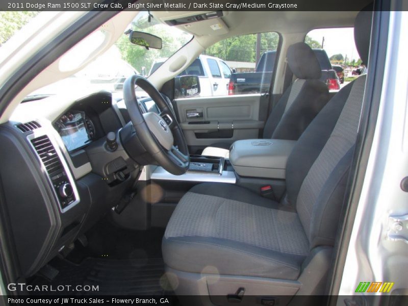 Bright Silver Metallic / Dark Slate Gray/Medium Graystone 2011 Dodge Ram 1500 SLT Crew Cab