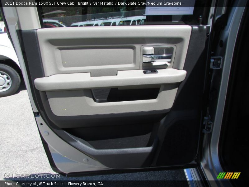 Bright Silver Metallic / Dark Slate Gray/Medium Graystone 2011 Dodge Ram 1500 SLT Crew Cab