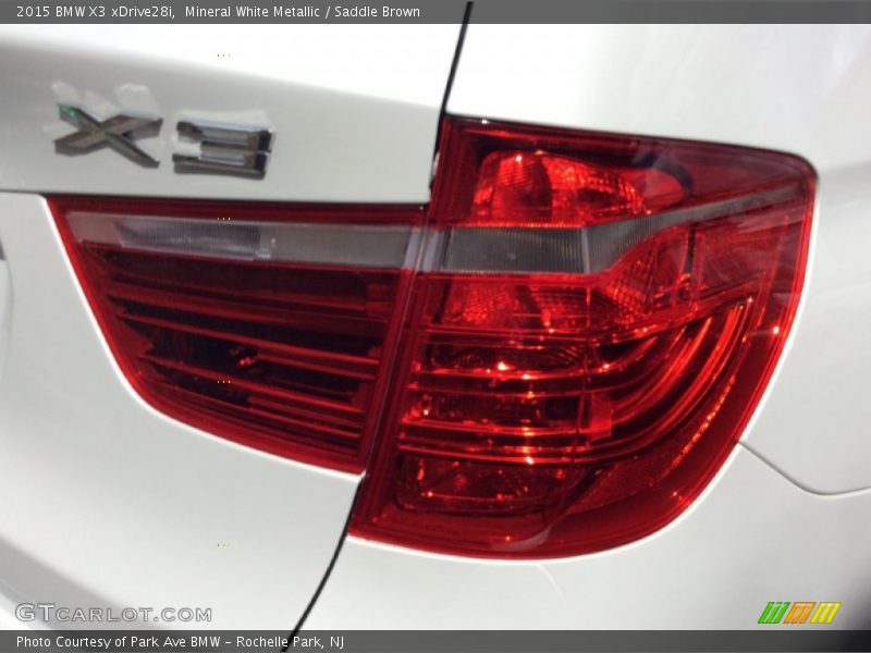 Mineral White Metallic / Saddle Brown 2015 BMW X3 xDrive28i