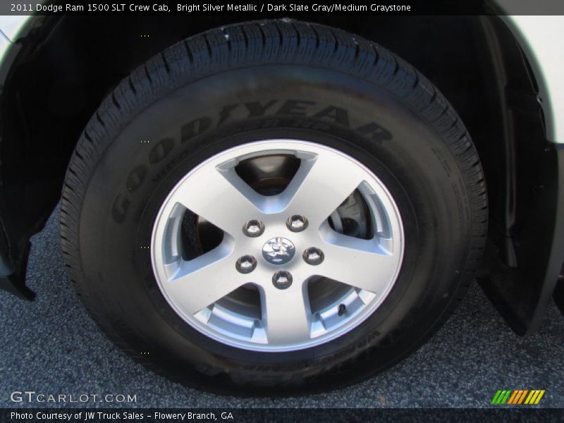 Bright Silver Metallic / Dark Slate Gray/Medium Graystone 2011 Dodge Ram 1500 SLT Crew Cab