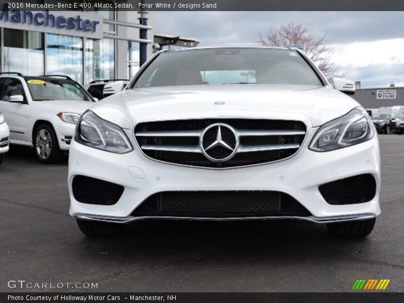 Polar White / designo Sand 2016 Mercedes-Benz E 400 4Matic Sedan