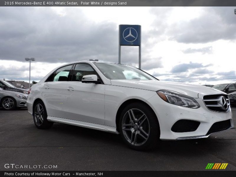 Front 3/4 View of 2016 E 400 4Matic Sedan