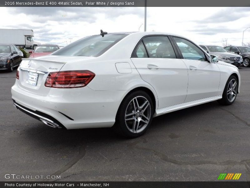 Polar White / designo Sand 2016 Mercedes-Benz E 400 4Matic Sedan