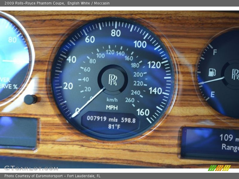  2009 Phantom Coupe Coupe Gauges