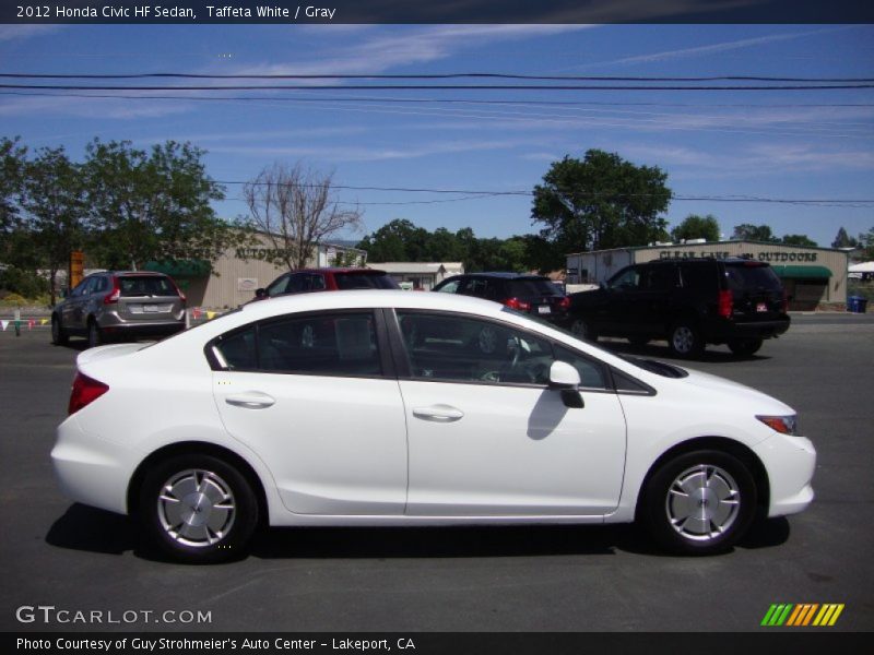 Taffeta White / Gray 2012 Honda Civic HF Sedan