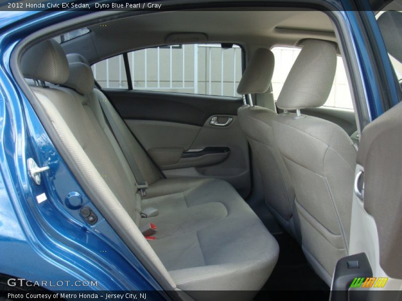 Dyno Blue Pearl / Gray 2012 Honda Civic EX Sedan