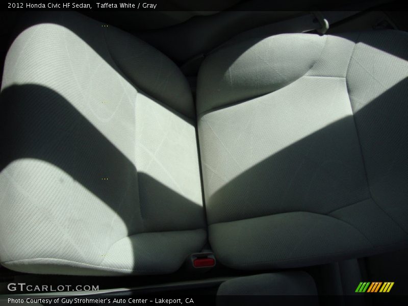 Taffeta White / Gray 2012 Honda Civic HF Sedan