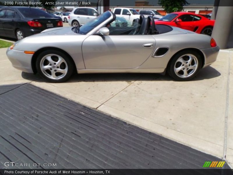 Arctic Silver Metallic / Black 2000 Porsche Boxster