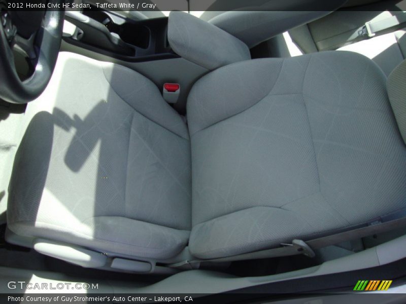 Taffeta White / Gray 2012 Honda Civic HF Sedan