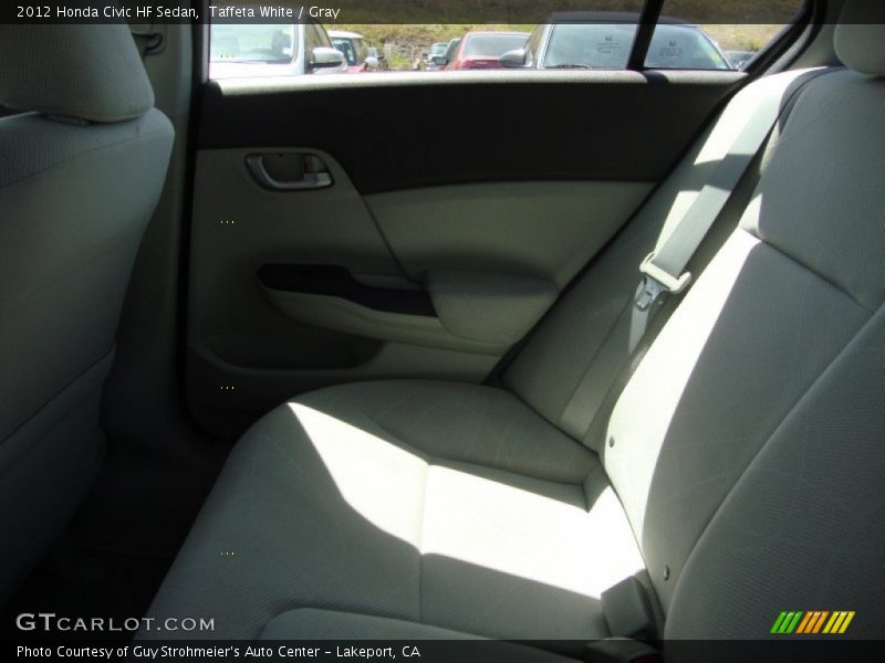 Taffeta White / Gray 2012 Honda Civic HF Sedan