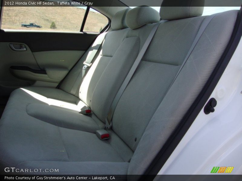 Taffeta White / Gray 2012 Honda Civic HF Sedan