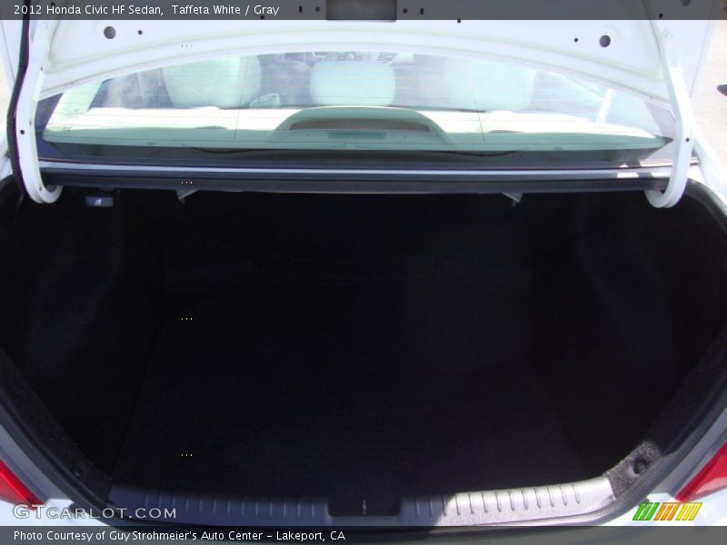 Taffeta White / Gray 2012 Honda Civic HF Sedan