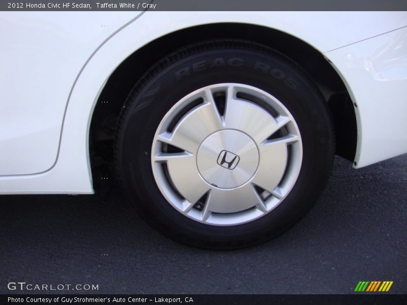 Taffeta White / Gray 2012 Honda Civic HF Sedan