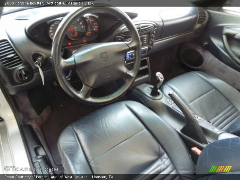 Arctic Silver Metallic / Black 2000 Porsche Boxster