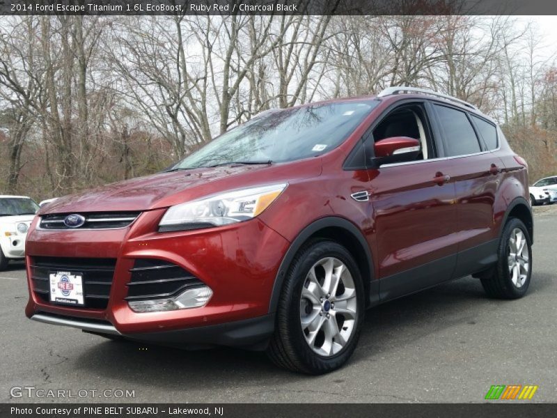 Ruby Red / Charcoal Black 2014 Ford Escape Titanium 1.6L EcoBoost