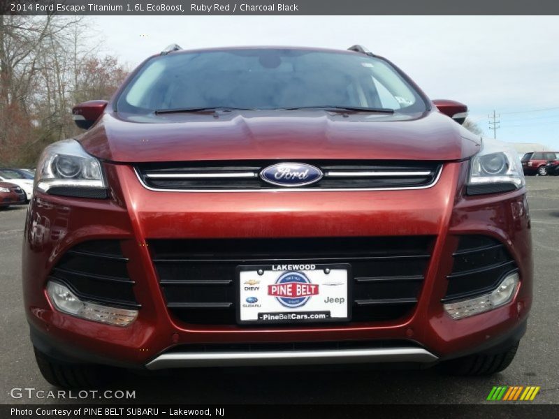 Ruby Red / Charcoal Black 2014 Ford Escape Titanium 1.6L EcoBoost