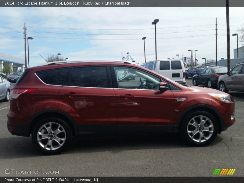 Ruby Red / Charcoal Black 2014 Ford Escape Titanium 1.6L EcoBoost