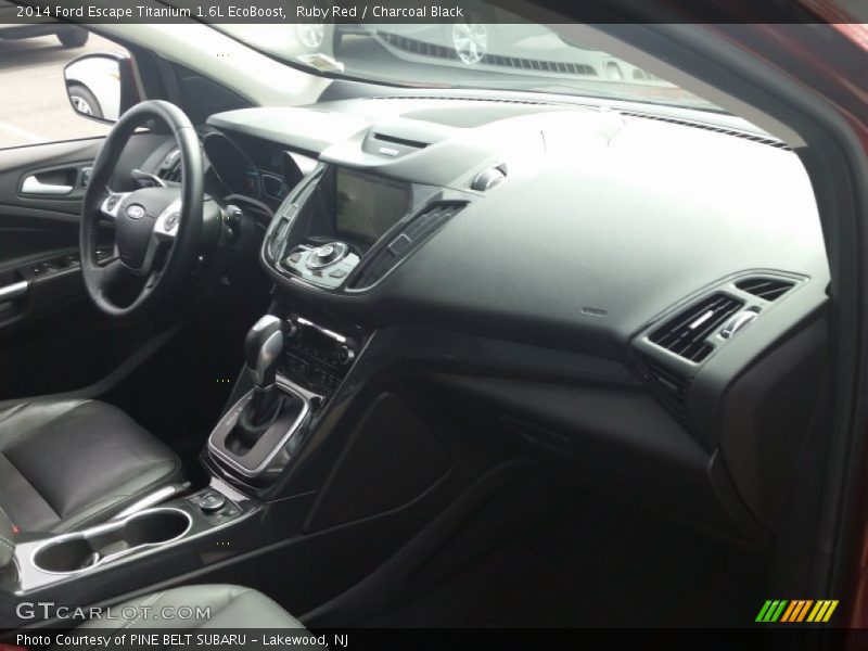 Ruby Red / Charcoal Black 2014 Ford Escape Titanium 1.6L EcoBoost