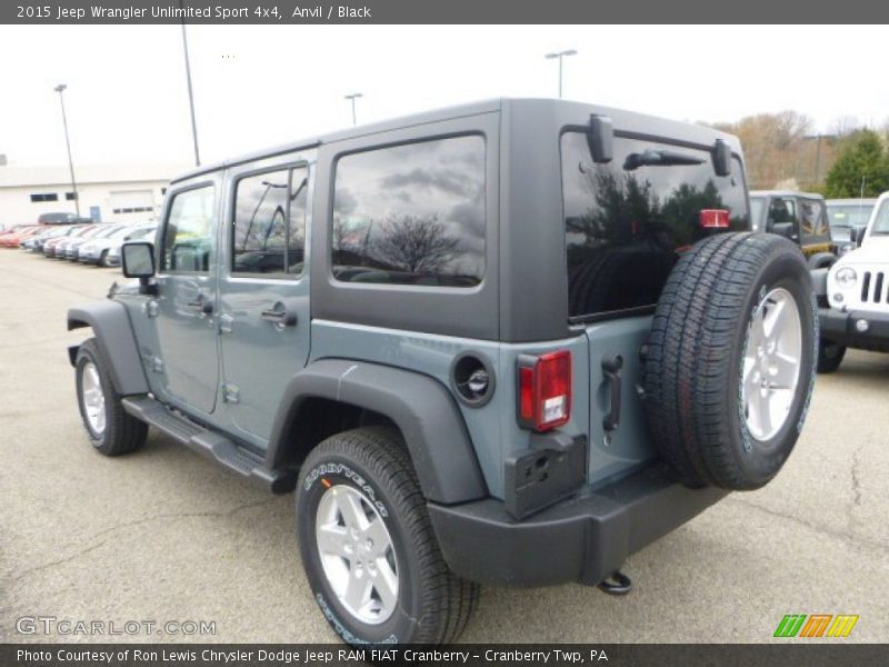 Anvil / Black 2015 Jeep Wrangler Unlimited Sport 4x4