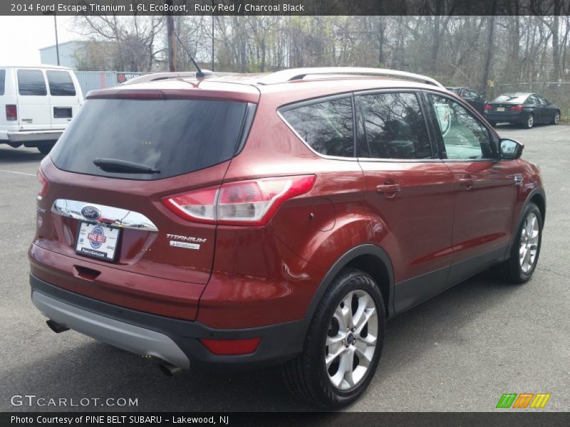 Ruby Red / Charcoal Black 2014 Ford Escape Titanium 1.6L EcoBoost